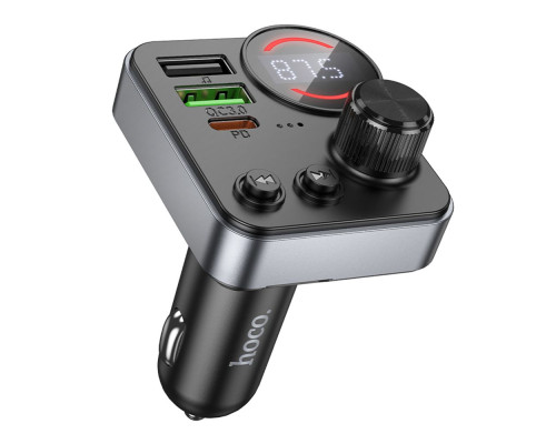 FM-трансмітер Hoco E86 PD30W+QC3.0 18W Total 48W Колір Чорний 6942007646956 ma36885_3609471