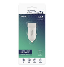 Автомобільний Зарядний Пристрій Ridea RCC-21012 Grand 2USB 2.4 A М'ята упаковка Колір Бiлий 2020000469247