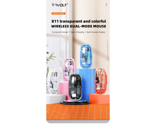 Бездротова Миша TWolf X11 Rechargeable 2.4G + Bluetooth Колір Чорний 6971252211626 ma38056_3667390