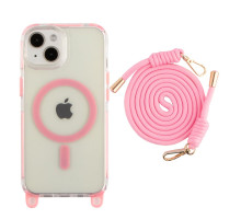 Чохол TPU+PC LanyardCase with MagSafe для iPhone 13/14 Pink ma37085_3610256 2020000477570