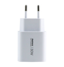 Мережевий Зарядний Пристрій Remax U187-AC30W Gan Колір Бiлий 6954851247128 ma37756_3664719