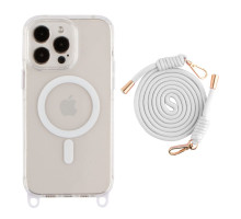 Чохол TPU+PC LanyardCase with MagSafe для iPhone 13 Pro М'ята упаковка White ma38604_3867469 2020000487166