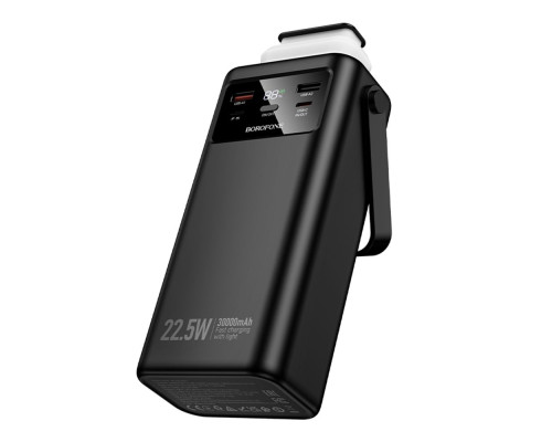 Універсальна Мобільна Батарея Power Bank Borofone BJ65 High 22.5W+PD20W+four-cables 30000mAh Колір Чорний 6941991122033 ma37800_3664794
