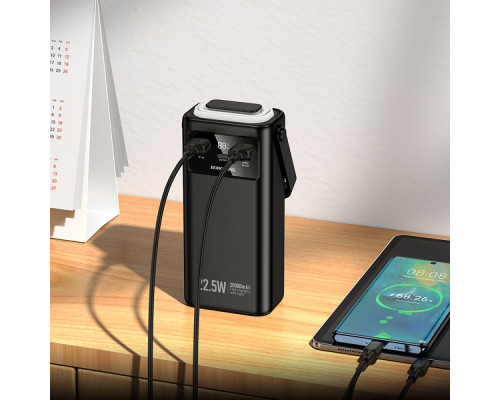 Універсальна Мобільна Батарея Power Bank Borofone BJ65 High 22.5W+PD20W+four-cables 30000mAh Колір Чорний 6941991122033 ma37800_3664794