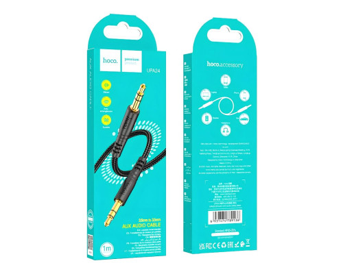 Кабель Aux Hoco UPA24 Колір Чорний 6931474789136 ma37894_3665010