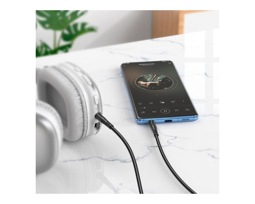 Кабель Aux Hoco UPA24 Колір Чорний 6931474789136 ma37894_3665010