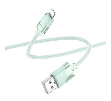 Кабель USB Hoco U132 Lightning 2.4A 1.2m Колір Зелений 6942007618182