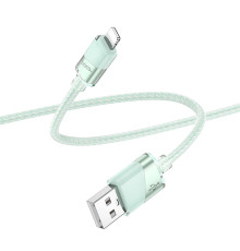 Кабель USB Hoco U132 Lightning 2.4A 1.2m Колір Зелений 6942007618182