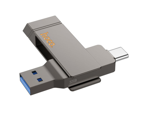 USB флеш-накопичувач Hoco UD15 Clever USB3.2 32GB Type-C Колір Сiрий 6942007611565