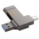 USB флеш-накопичувач Hoco UD15 Clever USB3.2 32GB Type-C Колір Сiрий 6942007611565