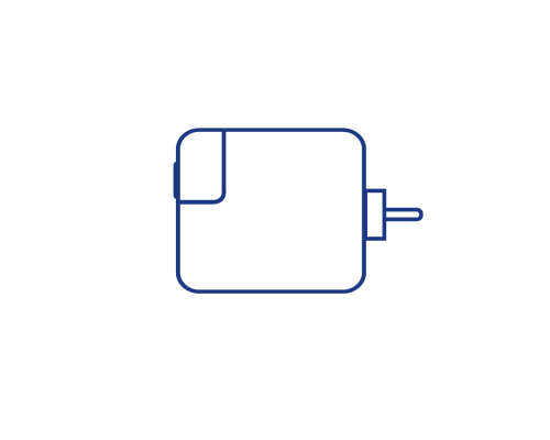 Мережевий Зарядний Пристрій Macbook MagSafe 2 PD85W NO LOGO Колір Бiлий