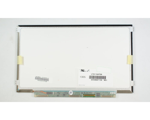 Матриця 11.6 LTN116AT06 (1366*768, 40pin, LED, SLIM (горизонтальні вушки), матова, роз'єм праворуч знизу, H=157mm) для ноутбука (renew) NBB-42554