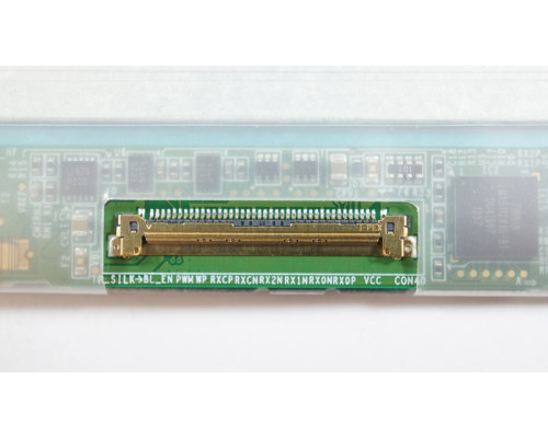 Матриця 11.6 LTN116AT06 (1366*768, 40pin, LED, SLIM (горизонтальні вушки), матова, роз'єм праворуч знизу, H=157mm) для ноутбука (renew) NBB-42554