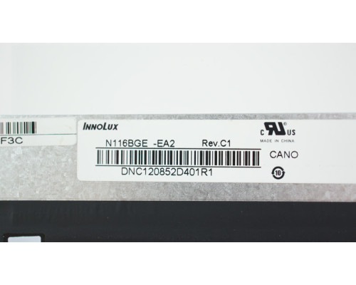 Матриця 11.6 N116BGE-EA2 (1366*768, 30pin(eDP), LED, SLIM(горизонтальні вушки), матова, роз'єм праворуч знизу) для ноутбука (renew) NBB-47892