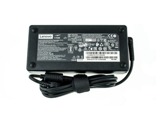 Оригінальний блок живлення для ноутбука LENOVO 20V, 8.5A, 170W, USB+pin (Square 5 Pin DC Plug), black, RECTANGULAR NBB-75242