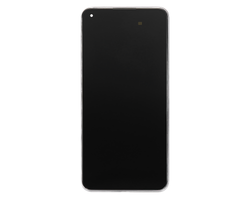 Дисплей Xiaomi Mi 11 Lite з сенсором та рамкою silver (Original China) (ver. Huaxin) PLS-00-00080385