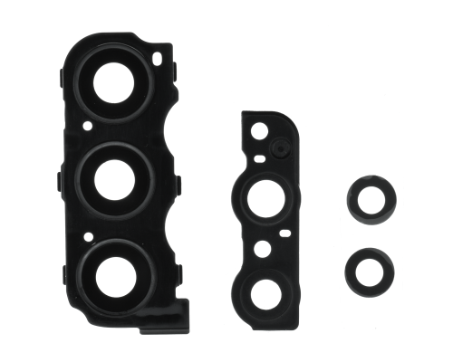 Скло камери Samsung A235 Galaxy A23 2022 з рамкою black (Original) PLS-00-00117778