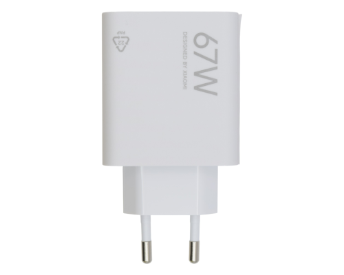 Зарядний пристрій Xiaomi 67W 6.2A USB-A (Service) white PLS-00-00147425