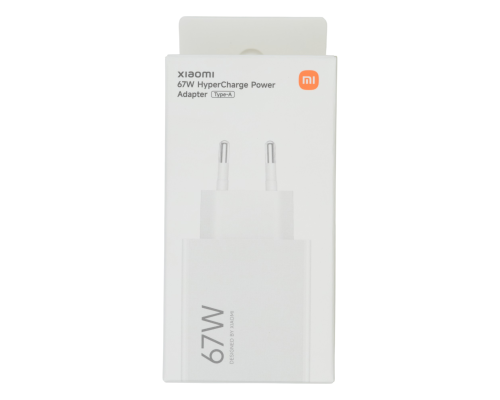 Зарядний пристрій Xiaomi 67W 6.2A USB-A (Service) white PLS-00-00147425