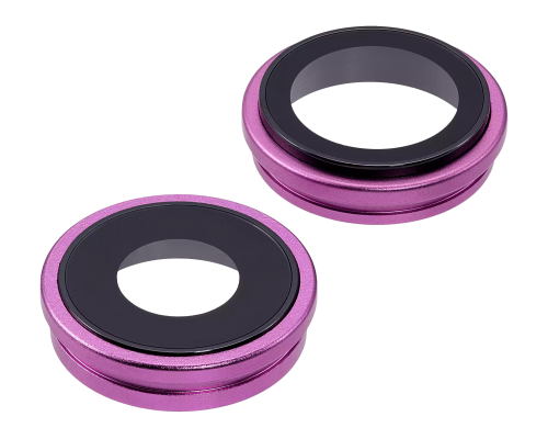 Скло камери Apple iPhone 16 з рамкою pink (Original) PLS-00-00132874