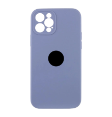 Чохол Silicone Case Full Camera Protective для iPhone 12 Pro Max lavender gray PLS-00-00155405