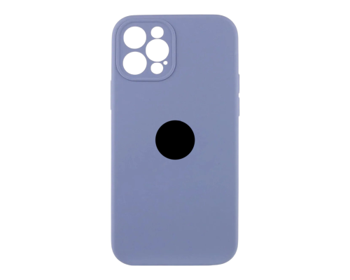 Чохол Silicone Case Full Camera Protective для iPhone 12 Pro Max lavender gray PLS-00-00155405