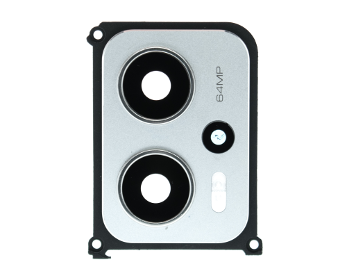 Скло камери Xiaomi Poco X4 GT з рамкою silver