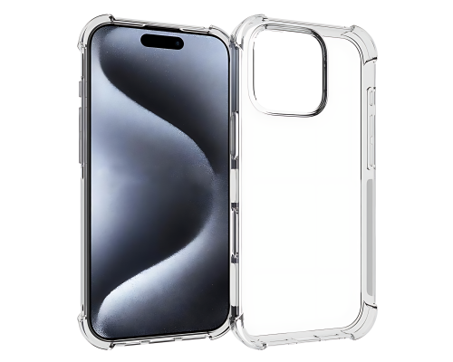 Чохол WXD Silicone 0.8 mm HQ iPhone 16 Pro Max transparent PLS-00-00131160