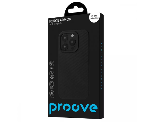 Чохол Proove Force Armor Case with Magnetic Ring iPhone 16 Pro Max black PLS-00-00134215