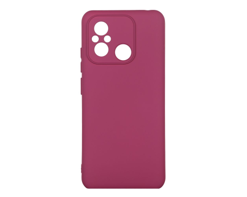 Чохол Silicone Cover Full Camera Xiaomi Redmi 12C maroon PLS-00-00117487