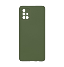 Чохол Silicone Cover Full Camera Samsung A715 Galaxy A71 dark green PLS-00-00116769