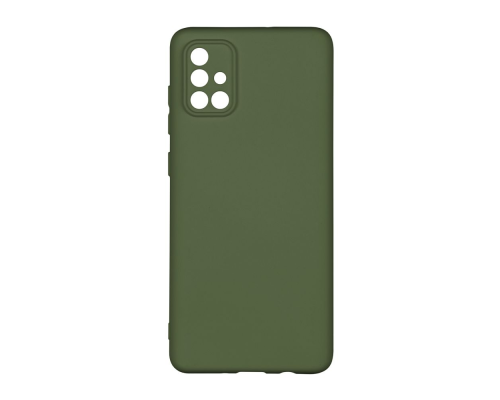 Чохол Silicone Cover Full Camera Samsung A715 Galaxy A71 dark green PLS-00-00116769