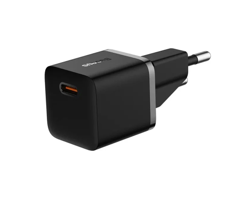 Зарядний пристрій Baseus GaN5 Mini 25W 3A USB-C з кабелем Type-C 100W black PLS-00-00138463