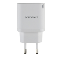 Зарядний пристрій Borofone BA83A 20W 3A USB-A+USB-C white PLS-00-00155983