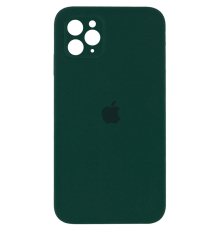 Чохол Silicone Case Квадратні Борти Full Camera iPhone 11 Pro army green PLS-00-00104013
