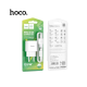 Зарядний пристрій Hoco C106A 10.5W 2.1A 1USB-A з кабелем Lightning white PLS-00-00114973