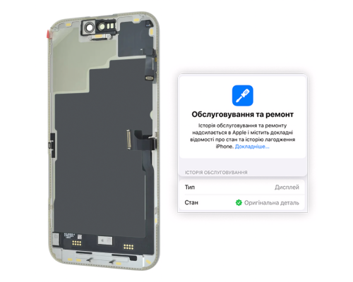 Дисплей iPhone 15 Pro з сенсором та рамкою black (Original) PLS-00-00125417