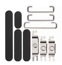 Комплект бічних кнопок корпусу для Apple iPhone 15 Pro black PLS-00-00142076