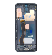 Дисплей Samsung G985 Galaxy S20 Plus з сенсором та рамкою black (OLED SOFT) (Big size) PLS-00-00141258