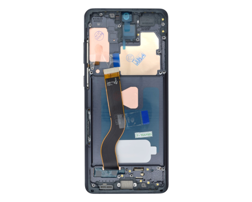 Дисплей Samsung G985 Galaxy S20 Plus з сенсором та рамкою black (OLED SOFT) (Big size) PLS-00-00141258