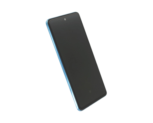 Дисплей Samsung A525 Galaxy A52 (2021) з сенсором та рамкою blue (OLED) (Big size) PLS-00-00118030