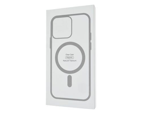 Чохол TPU+PC Сolor сase with MagSafe iPhone 16 Pro natural titanium PLS-00-00135400