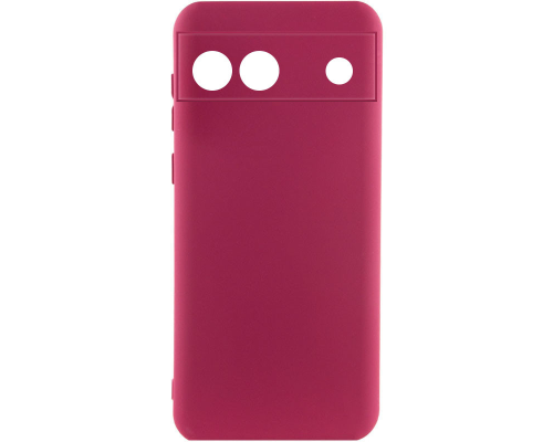 Чохол Silicone Cover Full Camera Google Pixel 6a marsala PLS-00-00118033