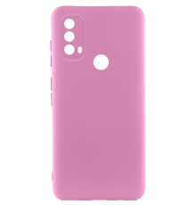 Чохол Silicone Cover Full Camera Motorola Moto E40 pink PLS-00-00118093