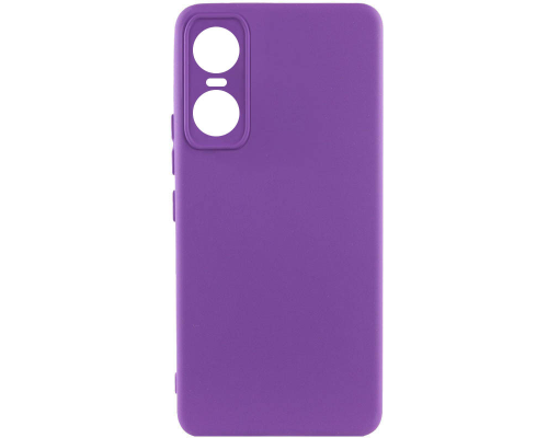 Чохол Silicone Cover Full Camera Tecno Pop 6 Pro purple PLS-00-00118481