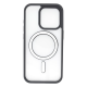 Чохол TPU+PC Сolor сase with MagSafe iPhone 15 Pro Max black PLS-00-00135410