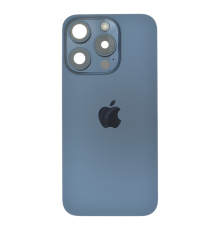 Задня кришка iPhone 15 Pro зі склом камери blue (Original) PLS-00-00133069