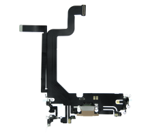 Шлейф iPhone 14 Pro Max з роз'ємом зарядки gold PLS-00-00107193
