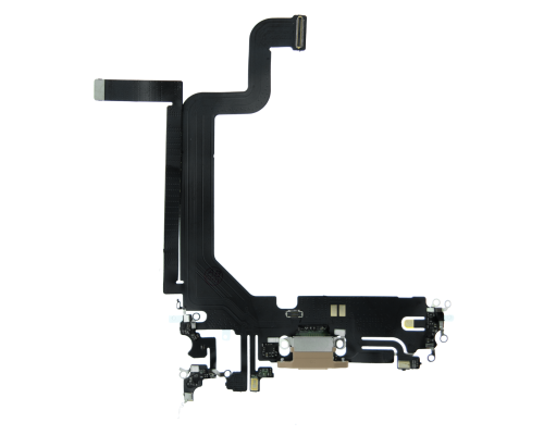 Шлейф iPhone 14 Pro Max з роз'ємом зарядки gold PLS-00-00107193