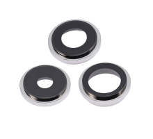 Скло камери Apple iPhone 14 Pro з рамкою silver (Original) PLS-00-00098630